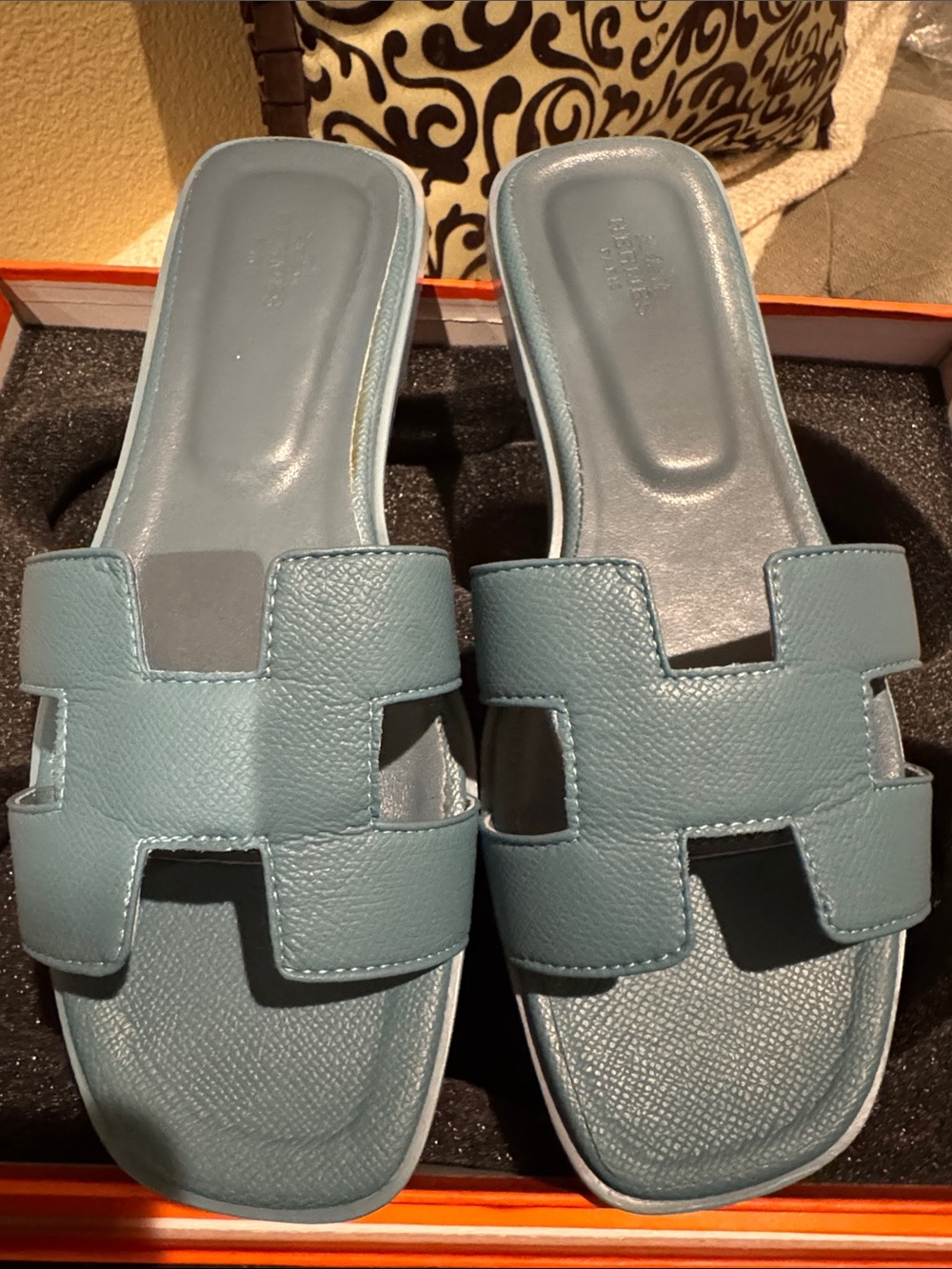 H Blue Slide Sandals - Stylish Casual Slip-On